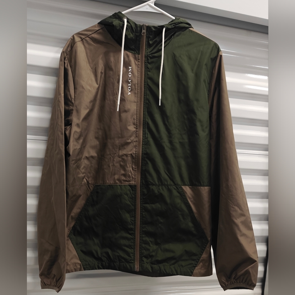 Volcom Karlin Color Block Zip Jacket Size M NWT